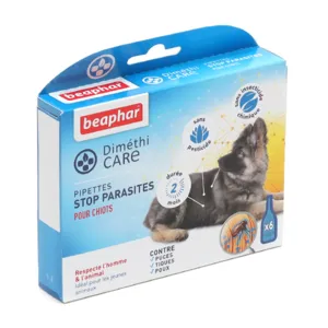 Pipettes anti puces pour chiot Diméthicare Beaphar