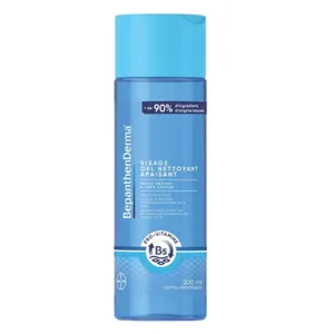 Bepanthen Derma gel nettoyant apaisant visage peaux sèches