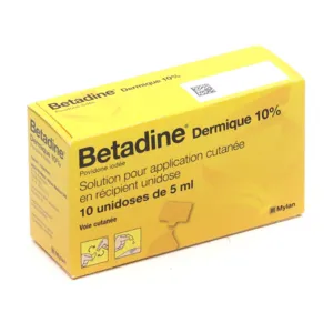 Betadine Dermique 10% pipette