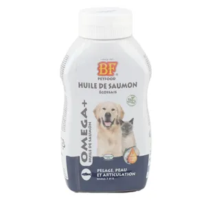 BF Petfood Oméga+ Huile de saumon pour chat et chien