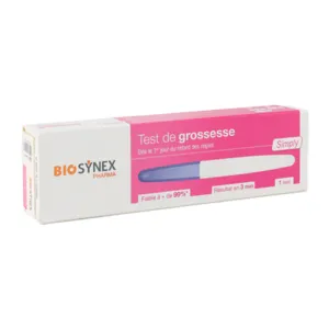 Biosynex Test de grossesse Simply 1er jour de retard règles