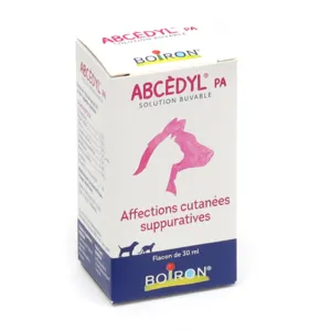 Abcédyl PA Boiron solution buvable Chien Chat
