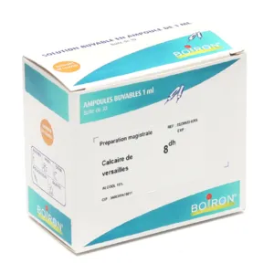 Calcaire de Versailles 8 DH ampoules buvables Boiron