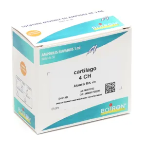 Cartilago 4 CH ampoules buvables Boiron