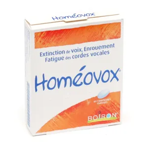 Homeovox medicament extinction de voix