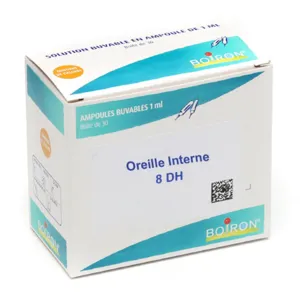 Oreille interne 8 DH ampoules Boiron