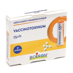 Pack de 4 doses Vaccinotoxinum 15 CH Boiron