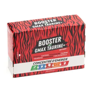 Booster Gmax Taurine+ ampoules complément alimentaire