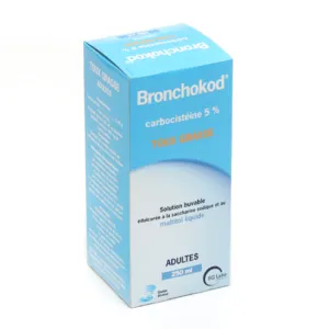 Bronchokod sans sucre adultes sirop toux grasse