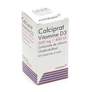 Calciprat Vitamine D3 500mg/400UI carence en calcium