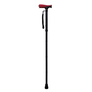 Canne de marche aluminium pliante noire
