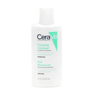 Gel moussant CeraVe nettoyant visage peau grasse