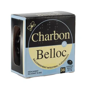Charbon de Belloc capsule Ballonnement