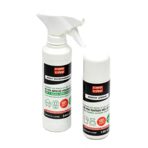 Cinq sur cinq Spray l'environnement et additif lessive Anti poux et lentes