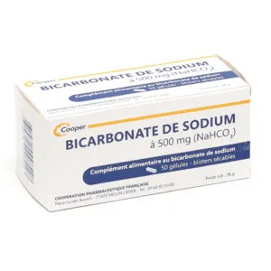 Bicarbonate de sodium Cooper 500 mg en gélule