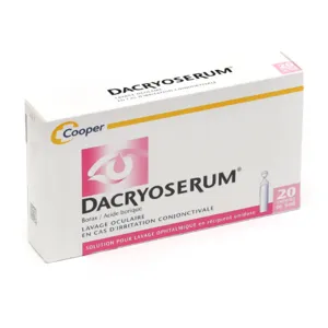Dacryoserum unidose pour lavage ophtalmique