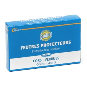 Feutres protecteurs adhésifs cors et verrues MO Cochon