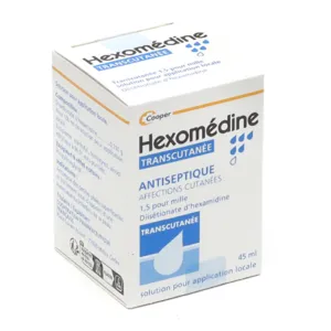 Hexomedine transcutanée antiseptique