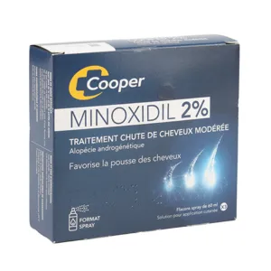 Minoxidil 2 % Cooper chute de cheveux