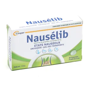 Nausélib comprimés nausée  grossesse mal des transports