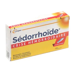 Sedorrhoide suppositoires Crise hémorroïdaire