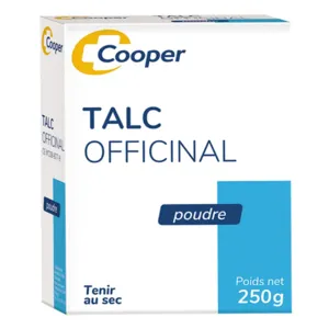 Cooper talc officinal poudre contre l'érythème fessier