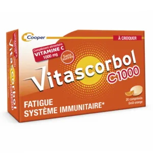 Vitascorbol C1000 Vit C 1000 mg comprimés à croquer
