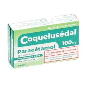 Coquelusédal paracétamol 100 mg nourrisson