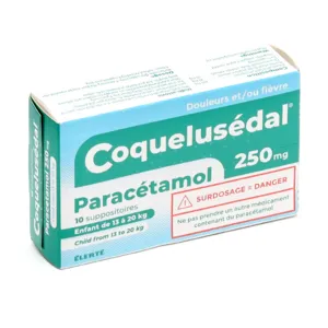 Coquelusédal Enfant suppositoires Paracétamol 250 mg