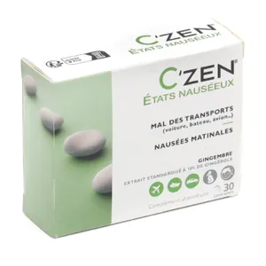 C Zen comprimés Mal des transports et nausée matinale
