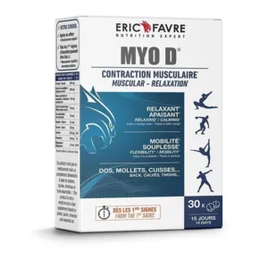 Comprimés anti crampes Myo D Eric Favre