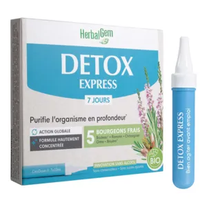 Detox Express bio 7 jours Herbalgem monodoses