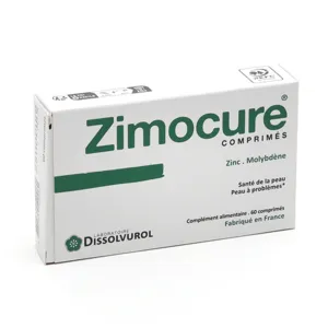 Zimocure comprimés pour la peau grasse