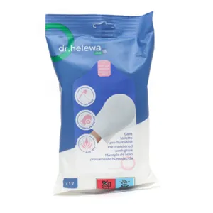 Gant de toilette pré-humidifié sans rinçage à usage unique