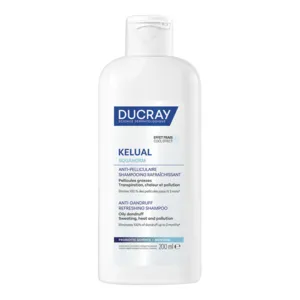 Ducray Shampooing pellicules grasses Squanorm Kelual Menthol