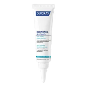 Soin Ducray Keracnyl Glycolic+ lissant désincrustant