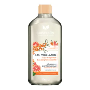 Eau micellaire bio Jus d'argousier Pamplemousse bio