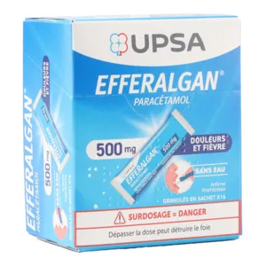 Sachets granulés Efferalgan 500mg fruits rouges