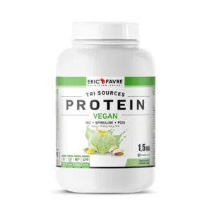 Eric Favre Protein Vegan Tri Sources goût Pistache hyperprotéiné