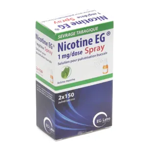 Nicotine spray EG 1 mg menthe