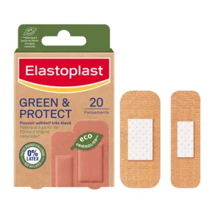 Elastoplast Green & protect pansements prédécoupés sans latex