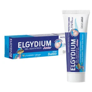 Elgydium Junior dentifrice goût bubble-gum
