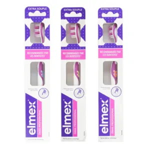 Brosse à dents sensibles Extra souple Elmex émail professional