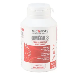 Eric Favre Oméga 3 Coeur & Cerveau en capsules