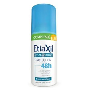 Spray compressé Etiaxil anti transpirant peau sensible