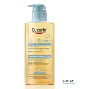 Atopicontrol Huile Bain et Douche Eucerin contre les irritations cutanées