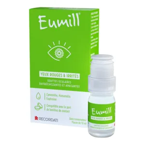 Gouttes Yeux rouges et irrités Eumill