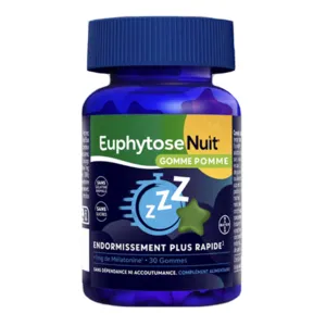 Euphytose Nuit gummies pomme Mélatonine 1 mg