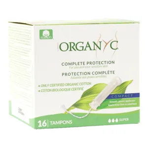 Organyc tampons en coton Bio Super avec applicateur