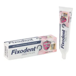 Fixodent Pro Plus crème adhésive pour prothèse dentaire anti particules